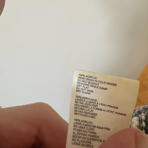 Full tilt southwest striped open sweater knit tribal boho fringe size M - Picture 6 of 7